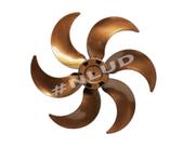 Hélice compatível Ventilador Ventisol Stell / Turbo 50cm 6 pás - Dourada