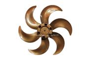 Hélice compatível Ventilador Ventisol Turbo Economy Premium Bronze 40cm 6 pás Dourada