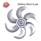 Hélice de ventilador Mallory Olimpo 40cm 6 Pás