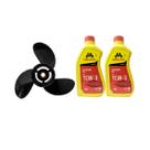 Hélice Mercury 15hp 18hp 9.1 4 x 10 Óleo Menzoil 2T 2 Lts