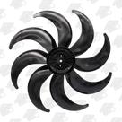 Helice Mondial Preta 40 Cm 8 Pás