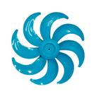 Hélice Original Mondial Maxi Power 8 Pás 40cm Azul Petróleo