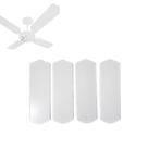 Hélice Pá Ventilador De Teto Branca Kit Com 4un Sem Furos