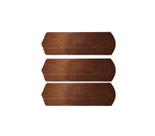 Hélice Pá Ventilador de Teto em Madeira MDF - Sem Furo - Mogno - Kit com 3 Unidades Hélice Pá Ventilador de Teto em Madeira MDF - Sem Furo - Mogno - Kit com 3 Unidades