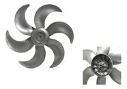 Helice Para Ventilador Mondial 40cm 6 Pas Prata Super Power Cinza