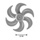 Helice Ventilador Ventisol 30cm 6 Pás Prata