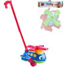 Helicoptero baby line de empurrar com cabo colors 50x50cm na solapa - BS TOYS