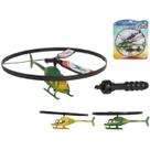 Helicóptero De Brinquedo Com Lançador À Corda Puxa Voa