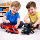 Helicóptero de Brinquedo Hélices Giratórias e Design Bombeiros ou Policial Helicóptero de Brinquedo Hélices Giratórias e Design Bombeiros ou Policial
