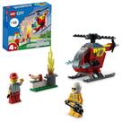 Helicóptero de brinquedo LEGO City Fire 60318 para crianças de 4 anos ou mais com minifigura