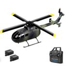 Helicóptero de controle remoto Ssccgym C186 BO-105 com 2 baterias