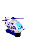 Helicóptero Maluco Polícia Infantil Bate Volta Luz e Músicas Brinquedo