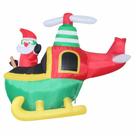 Helicoptero Papai Noel Inflavel 150cm - Chrtmas & Co
