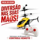 Helicoptero RC Infantil Sensor Inducao Controle Remoto Recarregavel Alta Estabilidade Seguro