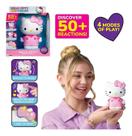 Hello Kitty Interativa Com Macacao Rosa 14 Cm 50 reações Som, Luz e Movimento Sunny