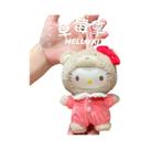 Hello Kitty Kuromi Latte Baby Family Blind Box Boneca De Vinil Fofa Pingente De Mochila Chaveiro