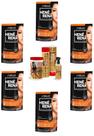 Hene Em Gel Rena Preto Azulado 06x180gr Pouch+Brilho Magico Agua de Arroz Kit Tratamento 1Kg Incolor