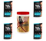 Hene Em Gel Rena Preto Cafe 04x180gr Pouch+Brilho Magico Agua de Arroz 1kg Creme Tratamento Incolor