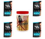 Hene Em Gel Rena Preto Cafe 04x180gr Pouch+Brilho Magico Agua de Arroz 1kg Creme Tratamento Incolor