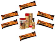 Hene Gel Pelucia Preto Medio/Forte 06x180g Pouch/Bisnaga+Brilho Magico Agua de Arroz Kit 1Kg Incolor