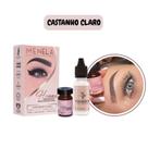 Henna Menela Profissional para Designer de Sobrancelhas Cor Castanho Claro 2,5g - Com Fixador