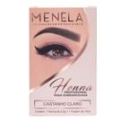 Henna para sobrancelhas menela 2,5g - castanho claro