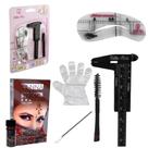 Henna Sobrancelha Indiana Beauty Profissional Com Pincel Duplo + Paquimetro 8cm + 6 Moldes