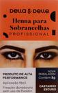 Henna Sobrancelhas Della E Delle Castanho Escuro 8g