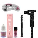 Henna Sourcil Sobrancelha Vegana + Paquimetro + Pincel Duplo + 6 Modelos De Sobrancelha Profissional