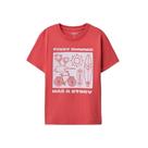 Hering Kids Camiseta Manga Curta com Estampa Vermelho