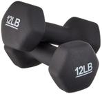 Hexágono revestido com neoprene Amazon Basics de 12 kg (conjunto de 2)