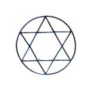 Hexagrama Estrela de 6 Pontas para Assentamento 25CM