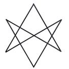 Hexagrama Unicursal Em Ferro 30cm Símbolo Ocultista Hexagrama Unicursal Em Ferro 30cm Símbolo Ocultista