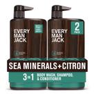 Hidratante 3 em 1 em todo o Wash Every Man Jack Sea Minerals