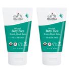 Hidratante Earth Mama Organic Baby, bálsamo para rosto, nariz e bochechas