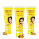 Hidratante facial Vicco Turmeric WSO Natural 80 ml, pacote com 3