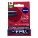 Hidratante Labial Vermelho 3 em 1 FPS 30 Hidra Color Nivea 4,8g