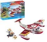 Hidroavião de combate a incêndios Playmobil de brinquedo com boneco e acessórios Hidroavião de combate a incêndios Playmobil de brinquedo com boneco e acessórios