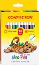 HIDROCOR 12 CORES NEO-PEN MIRIM COMPACTOR kit:1 unidade