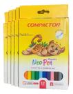 HIDROCOR 12 CORES NEO-PEN MIRIM COMPACTOR kit:kit com 5 unidades HIDROCOR 12 CORES NEO-PEN MIRIM COMPACTOR kit:kit com 5 unidades