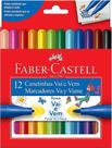 Hidrocor Faber Castell vai e vem com 12 cores
