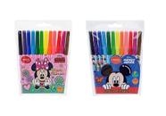 Hidrocor Minnie, Mickey Disney Molin 12 Cores Embalagem Sortida