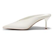 High Heel Mules Coutgo Feminino Creme Branco Tamanho 9