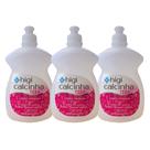 Higi Calcinha Teen Sabão Cremoso Morango pH Neutro Kit com 3 Unidades de 300ml