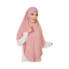 Hijab De Chiffon Duplo Com Camadas, Lenço Sólido Para Mulheres Muçulmanas, Xale Pronto Para Usar