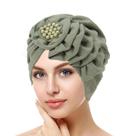 Hijab Muçulmano Floral Em Cor Sólida Com Contas, Lenço De Cabeça Para Mulheres, Moda Do Ramadã,