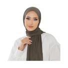 Hijab Muçulmano Simples De Algodão Premium, Macio E Elástico Para Mulheres