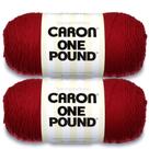 Hilo Caron One Pound Acrílico Medio Worsted 908 g 742 m Paquete de 2
