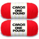 Hilo Caron One Pound Escarlata 454g Acrílico 4 Medio 742 Metros Hilo Caron One Pound Escarlata 454g Acrílico 4 Medio 742 Metros
