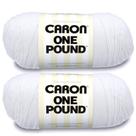 Hilo Caron One Pound Paquete de 2, 908g, Acrílico Mediano Hilo Caron One Pound Paquete de 2, 908g, Acrílico Mediano